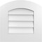Ekena Millwork Arch Top Surface Mount PVC Gable Vent: Functional, w/ 3-1/2"W x 1"P Standard Frame, 18"W x 18"H GVPAR18X1801SF - alternate 1